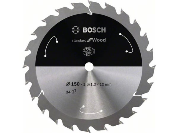 Bosch PYÖRSSISAHANTERÄ ACCU STD WOOD 150X10MM 24T