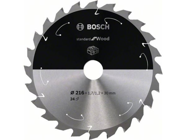 Bosch ACCU STD PYÖRSSISAHANTERÄ PUU 216X30MM 24T