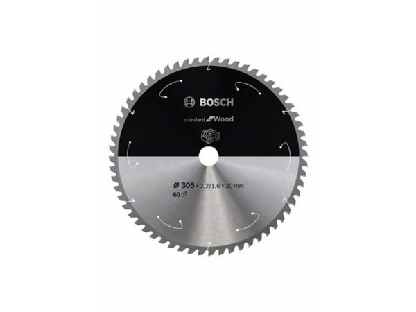 Bosch RUNDSAVKLINGE ACCU STD TRÆ 305X30MM 60T