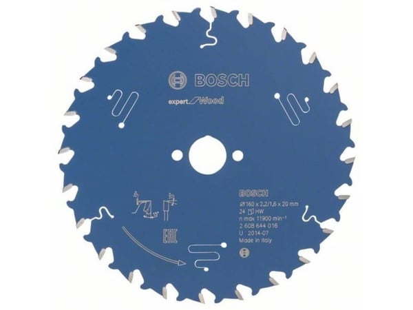 Bosch RUNDSAVKL 160X20X2,2/1,6MM 24T EXP WOOD