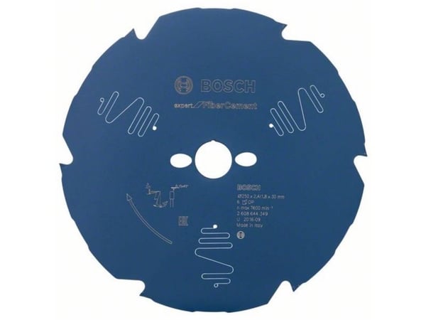 Bosch RUNDSAVKL 250X30X2,4MM 6T EXP FIBER CEME