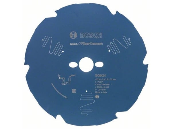 Bosch RUNDSAVKL 254X30X2.2MM 6T EXP FIBER CEME