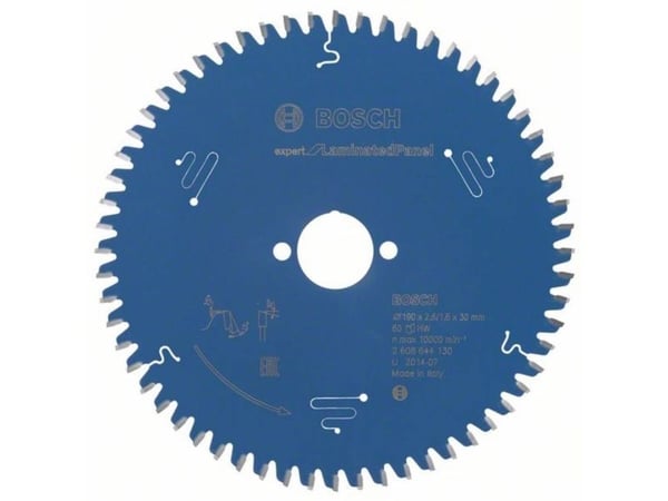 Bosch RUNDSAVKL 190X30X2,6MM 60T EXP LAMINERT
