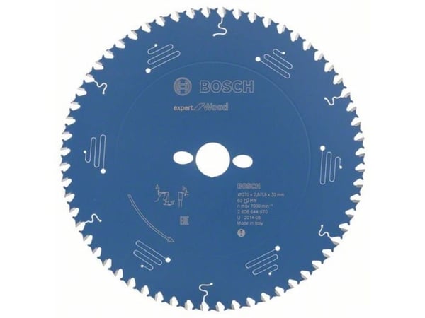 Bosch RUNDSAVKLINGE 270X30X2,8MM 60 T EXP WOOD