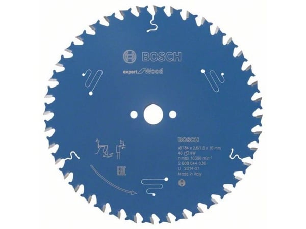 Bosch RUNDSAVKLINGE 184X16X2,6MM 40T EXP WOOD