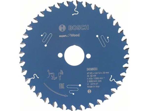 Bosch RUNDSAVKLINGE 165X30X2,6MM 36T EXP WOOD