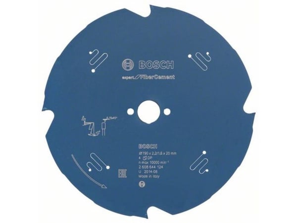 Bosch RUNDSAVKL 190X20X2,2MM 4T EXP FIBER CEME