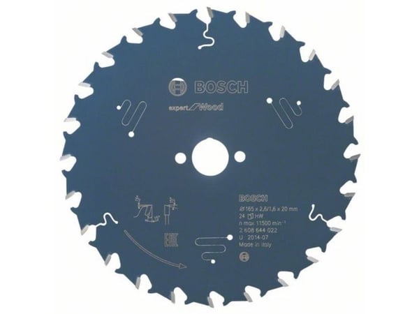 Bosch RUNDSAVKLINGE 165X20X2,6MM 24T EXP WOOD