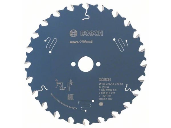 Bosch RUNDSAVKLINGE 160X20X2,6MM 24T EXP TRE
