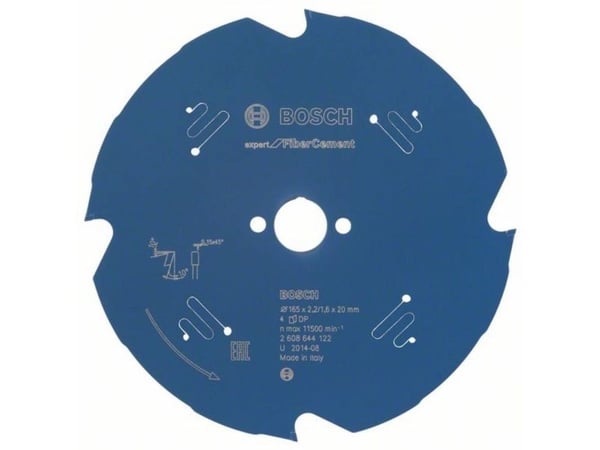 Bosch RUNDSAVKL 165X20X2,2MM 4T EXP FIBER CEME