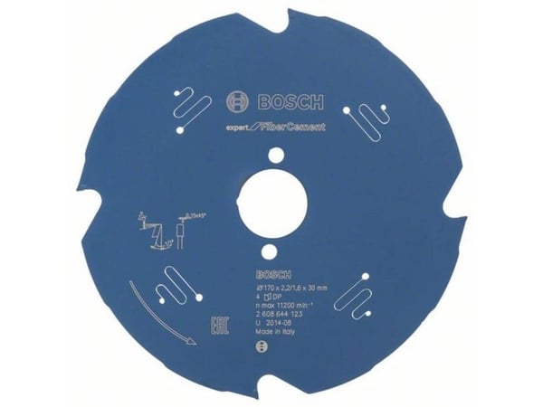 Bosch RUNDSAVKL 170X30X2.2MM 4T EXP FIBER CEME