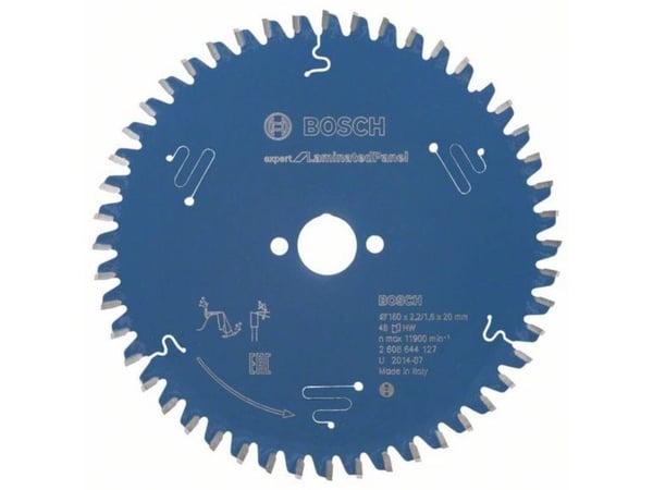 Bosch Expert for Laminated Panel - Sirkelformet sagblad - for kartong, laminerte paneler, wooden composites - 160 mm - 48 tenner