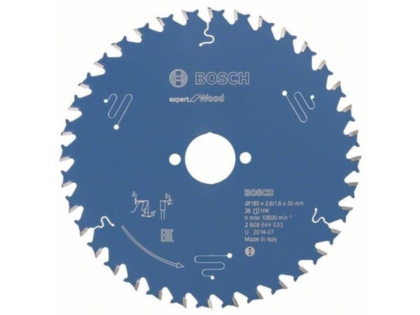 Bosch RUNDSAVKLINGE 180X30X2,6MM 36T EXP WOOD