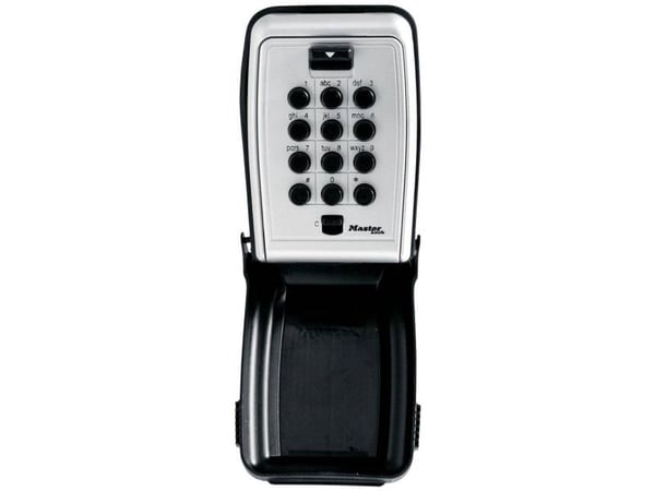 MASTER LOCK 5423EURD, Seinäkassakaappi, Musta, Harmaa, Yhdistelmälukko, Avain, 79 mm, 52 mm