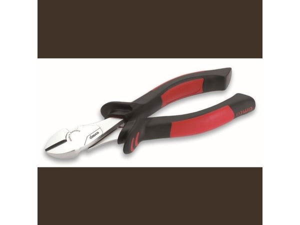 Cimco 10 0526, Diagonal tang, Sjokkresistent, PU plastikk, Stål, Plast, Sort, Rød, 160 mm