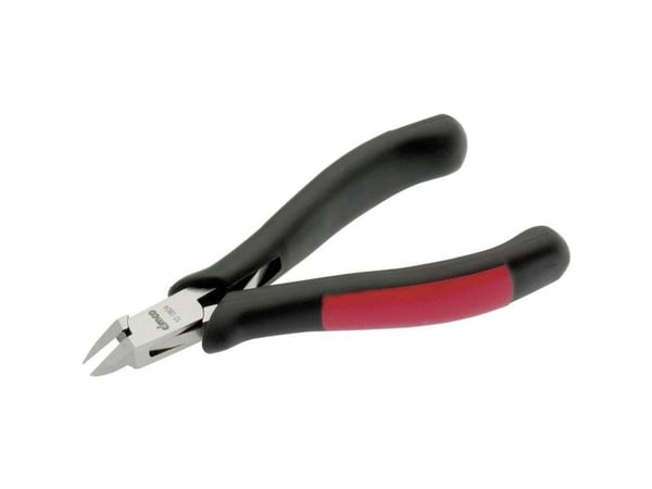 Cimco 100804, Diagonal tang, Beskyttelse mot elektrostatisk utladning (ESD), Stål, Sort, Rød, 145 mm