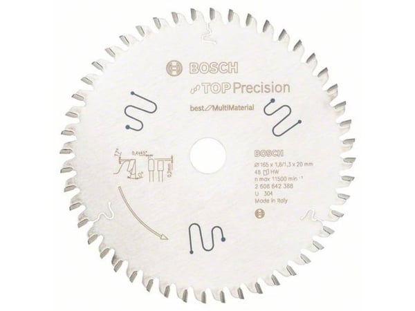 Bosch Best for Multi Material Top Precision - Sirkelformet sagblad - 165 mm - 48 tenner