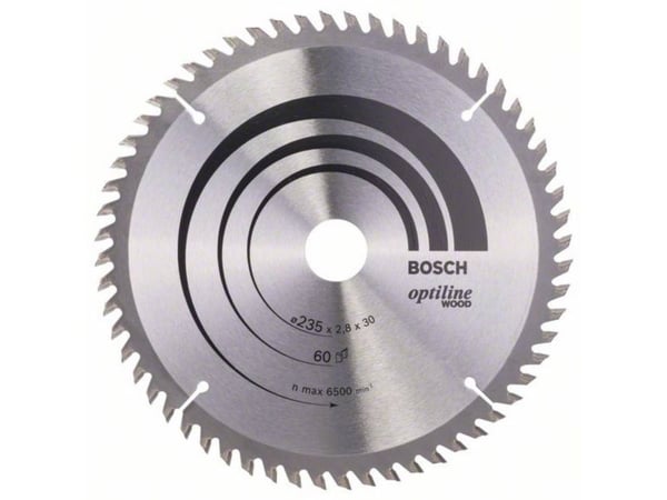 Bosch RUNDSAVKL OPTILINE Ø235x2,8x30/25MM 60T 60T