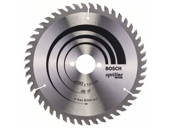 Bosch OPTILINE PYÖREÄ RENGAS Ø190X2,0X30MM 48T