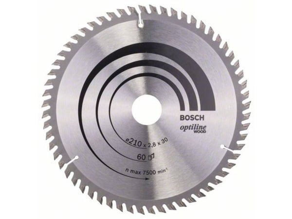 Bosch OPTILINE PYÖRÖRENGAS Ø210X2,8X30MM 60T