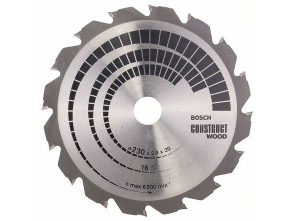 Bosch RUNDSAVKLINGE CONSTRUCT 230X2,8X30MM 16T 16T