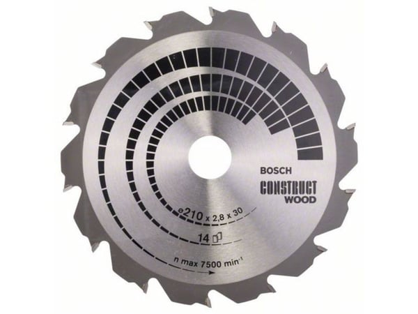 Bosch RUNDSAVKLINGE CONSTRUCT 210X2,8X30MM 14T 14T