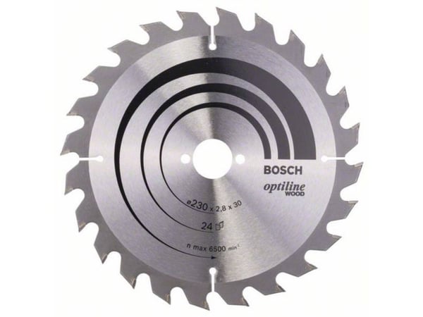 Bosch RUNDSAVKLINGE OPTILINE 230X2,8X30MM 24T
