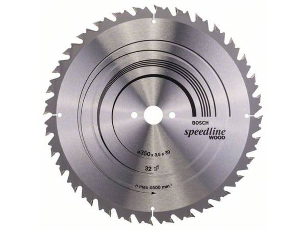 Bosch Speedline Wood - Sirkelformet sagblad - for tre - 350 mm - 32 tenner