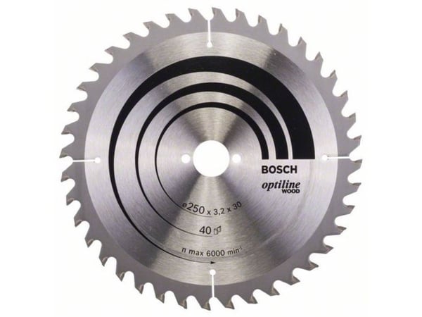 Bosch RUNDSAVKLINGE STAT UW 250X3,2X30MM 40TDR 40TDR