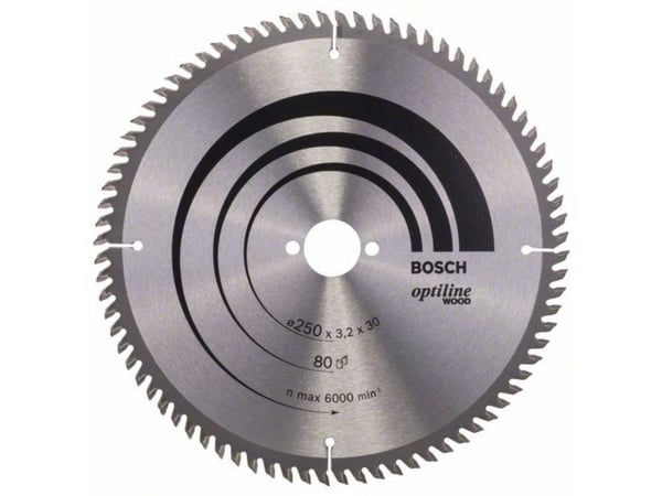 Bosch RUNDSAVKLINGE STAT VW 250X3,2X30MM 80TDR 80TDR