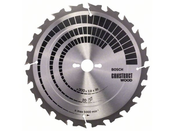 Bosch RUNDSAVKLINGE CONSTWOOD 300X3,2X30MM 20T 20T