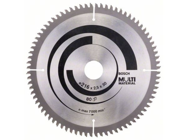Bosch 2608640447 pyörösahanterä 216 x 30 mm, 80 hammasta, Multi Material