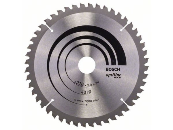 Bosch RUNDSAVKLINGE Ø216X30MM 48 T -5GR TRÆ