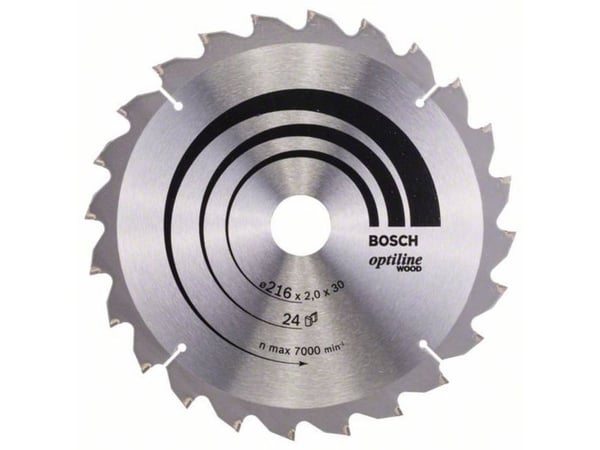 Bosch RUNDSAVKLINGE Ø216X30MM 24T -5GR TRÆ
