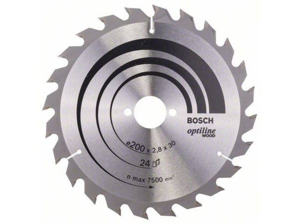 Bosch RUNDSAVKLINGE OPTILINE 200X2,8X30MM 24T