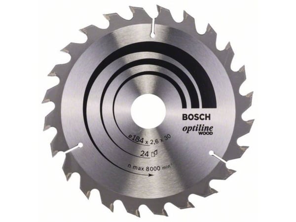 Bosch RUNDSAVKLINGE OPTILINE 184X2,6X30MM 24T