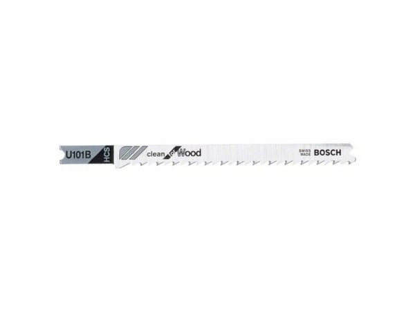 Bosch Clean for Wood stikksagblad 100mm U 101 B 3 stk. 2608630565