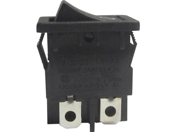 TRU COMPONENTS keinukytkin TC-R13-73A-02 250 V/AC 6 A 2 x Off/On Klikkaava 1 kpl