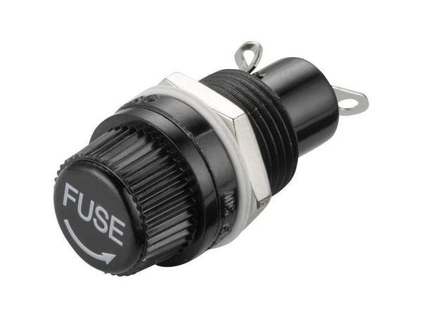 TRU COMPONENTS TC-R3-12 Sikringsholder Passer til Finsikring 5 x 20 mm 10 A 250 V/AC 1 stk 1 stk