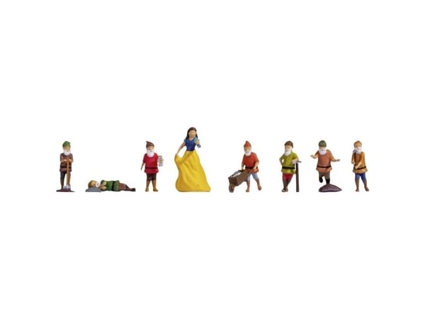 NOCH Snow White and the Seven Dwarfs, Snow White and the Seven Dwarfs, Flerfarget, Plast