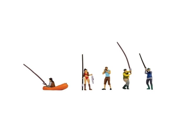 NOCH Angler, HO (1:87), Monivärinen, 5 kpl