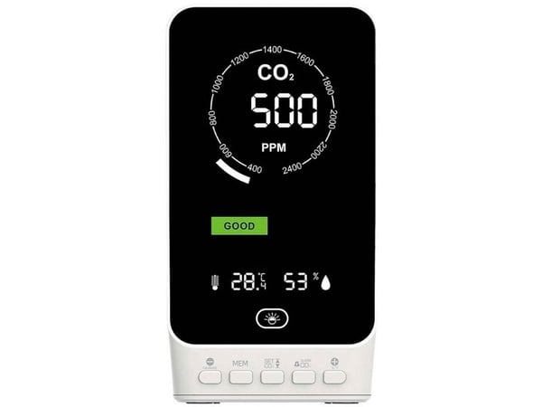 TFA AIRCO2NTROL UP - Thermo-hygro-CO2-måler - digital - hvit