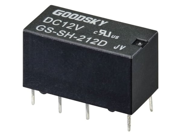 GoodSky GS-SH-212D printrelé 12 V/DC 2 A 2 x omkobler