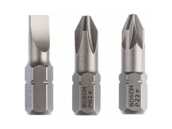 Bosch BITS LIGE 1,0/Ph2/PZ2 25MM 3 KPL 3 KPL