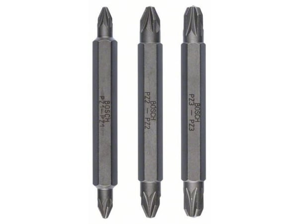 Bosch BITS DOBBEL PZ1/2/3 L:60MM 3 kpl