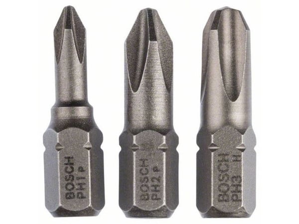 Bosch BITS PH1/2/3 L:25MM 3 st