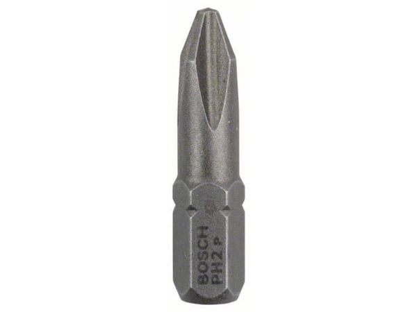 Bosch - Spiss for skrutrekker - 3 deler - 1/4" - phillips - PH2 - heksagonal - lengde: 25 mm