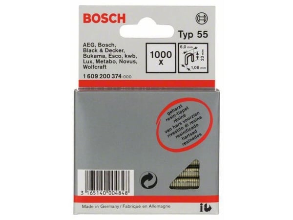 Bosch KLAMMER TYPE 55 HARP 6X1,08X23MM 1000STK