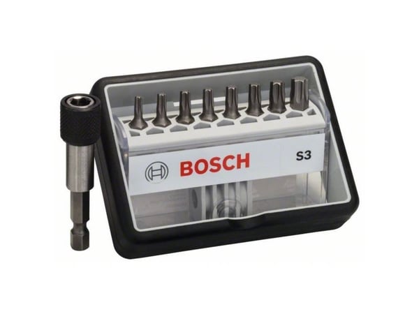 Bosch ROBUST SET S3 (TORX) ekstra hard 9 stk 25 mm