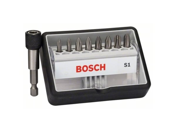 Boret Bosch vribit kompl. Ekstra hardt; pH; 8 stk. + brakett